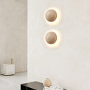 Axyaa Wood Canopy Wall Sconce Bedroom Lamp Japan Style LED Bedside Light