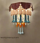 Axyaa Ceramic Chandelier: Vibrant Art Light for Home & Hospitality Decor