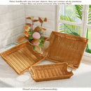 Axyaa Rattan Wicker Serving Baskets - 10 Styles for Restaurant Tabletop Display