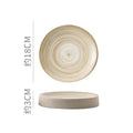 Axyaa Round Ceramic Plate Set for Stylish Dining Experience