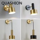 Nordic LED Wall Lamps by Axyaa - Adjustable Iron Sconce for Bedroom, Aisle, Stair & Home Decor