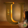 Axyaa Personalized Engraved Name LED Night Light for Couples Baby Kid Room