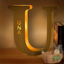 Axyaa Personalized Engraved Name LED Night Light for Couples Baby Kid Room