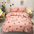 Axyaa Strawberry Bedding Set - Soft Queen/King Size Comforter Set