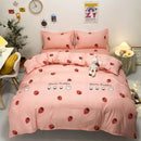 Axyaa Strawberry Bedding Set - Soft Queen/King Size Comforter Set
