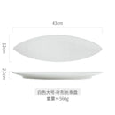 Axyaa Long Leaf Plate - Premium Ceramic Sushi Platter