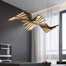 Axyaa Modern LED Pendant Chandelier Adjustable Luxury Dining Table Light
