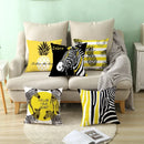 Axyaa Geometric Deer Pattern Cushion Cover for Sofa Decoration and Throw Pillow