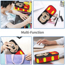 Axyaa Mickey Mouse Pen Case: Large Kawaii Storage Bag for Women Men