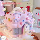 Axyaa Large Cute Piggy Bank Lock Box Adult Kids Women Birthday Gift
