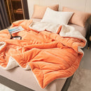 Axyaa Cozy Milk Fleece Blanket | Queen Size Multi-functional Plush Bed Throw