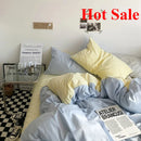 Axyaa Solid Fashion Bedding Set for Twin Full Queen Size Duvet Cover Pillowcases