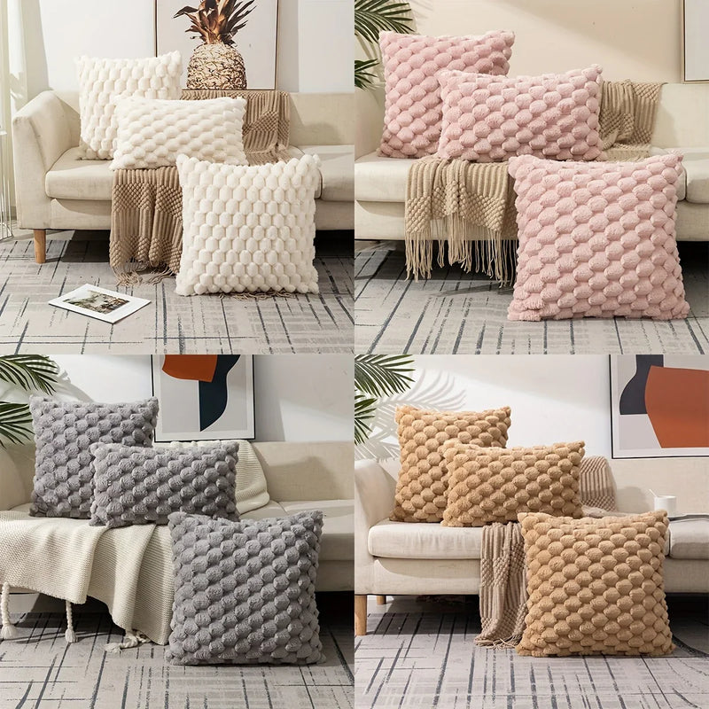 Knit Decorative Pillow Covers for Modern Living Room Sofa - Axyaa