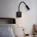 Axyaa Wall Reading Light with Gooseneck, USB Port Output, and Switch