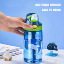 Axyaa Kids Straw Water Bottle 480ml: Children's Sippy Cup for Outdoor Drinking