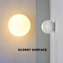 Axyaa Modern Round Glass Wall Light Nordic Design with LED G9 Sconces