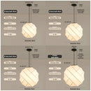 Axyaa Soft Glow Silk Fabric LED Pendant Chandelier for Dining Bedroom Loft