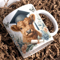 Alpine Calf Bathing Coffee Mug - Axyaa Office Friend Gift Cup