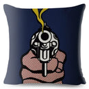 Axyaa Pop Art Crying Girl Cushion Cover 45x45cm