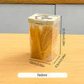 Axyaa Pasta Storage Box Sealed Plastic Container Kitchen Organizer