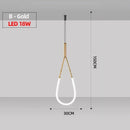 Axyaa Designer Bar Pendant Light for Duplex Penthouse, LED Chandelier for Soft Suspended Ceiling