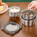 Axyaa Stainless Steel Drain Basket Strainer Steamer Kitchenware