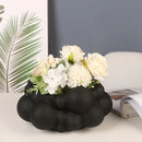 Axyaa Patchwork Cloud Ceramic Vase - Abstract Bubble Flower Pot - Home Decoration Accessories