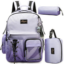 Axyaa Kids Backpack Set: Backpack, Lunch Box, Pencil Case - Ages 8-10 Boys/Girls