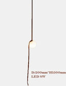 Axyaa Glass Ball Pendant Light for Modern Living Room Decor