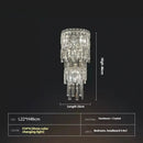 Axyaa Modern Crystal Wall Lamp Home Decor Lighting Fixture