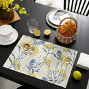 Axyaa Vintage Flower Non-slip Table Mats - Set of 6