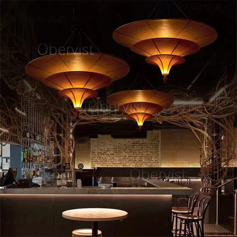 Axyaa Umbellate Paper Chandelier: Elegant Lighting for Home, Restaurant, Teahouse