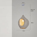 Axyaa Wabi Sabi Resin Pendant Lamp Chandelier for Home Decor