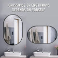 Axyaa Black Framed Bathroom Mirror - Modern Vanity Mirror for Washing Room
