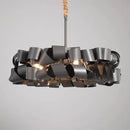 Axyaa Irregular Iron Chandelier Modern Light Luxury for Home Decoration