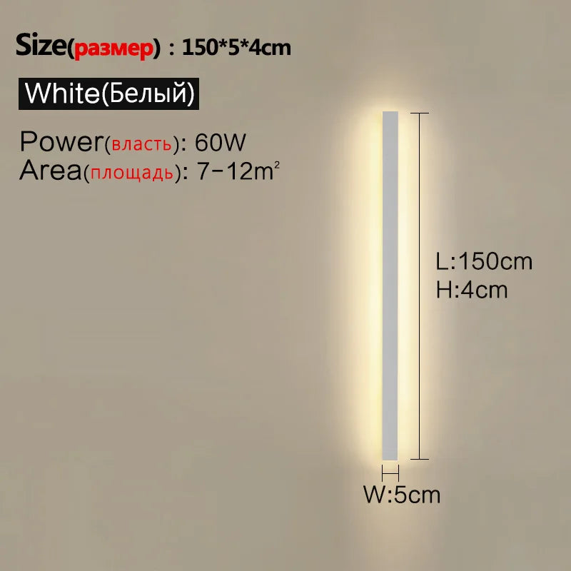 Axyaa Waterproof Outdoor Wall Light Garden LED Modern Nordic Living Room TV Background IP65 Wall Washer