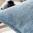 Axyaa Chenille Cushion Cover in Blue Grey