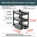Axyaa 2-Layer Seasoning Storage Pull Out Organizer Rack for Kitchen Cabinet Drawers