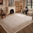 Axyaa Soft Carpet Large Area Rug, Retro Style Living Room Décor, Washable & Anti-slip