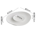Axyaa Ceramic Serving Plate Set for Molecular Cuisine Kitchen Tableware