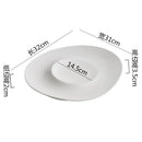 Axyaa Ceramic Serving Plate Set for Molecular Cuisine Kitchen Tableware