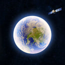 Axyaa Modern Moon Earth Wall Lamp for Living Room & Bedroom Decor