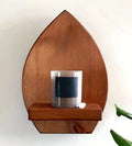 Axyaa Wooden Wall Shelf, Living Room Decor, Wall-mounted Planter Shelf
