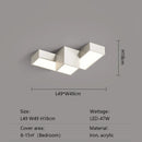 Axyaa Square LED Ceiling Light Modern Minimalist Geometry Creative Home Decor Lighting