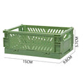 Axyaa Foldable Storage Crate: Portable Stackable Organizer Box for Makeup, Jewelry, and Toys
