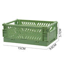 Axyaa Foldable Storage Crate: Portable Stackable Organizer Box for Makeup, Jewelry, and Toys