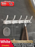 Axyaa Space Aluminum Wall Clothes Hook, Non-Perforated Bathroom & Bedroom Storage