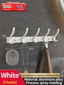 Axyaa Space Aluminum Wall Clothes Hook, Non-Perforated Bathroom & Bedroom Storage