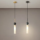 Axyaa Marble Copper Chandelier: Modern Italian Style LED Pendant for Bedroom or Bar Counter