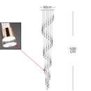 Axyaa Nordic Home Decoration Stair Chandelier Living Room Bedroom Dining Room Pendant Ceiling Light